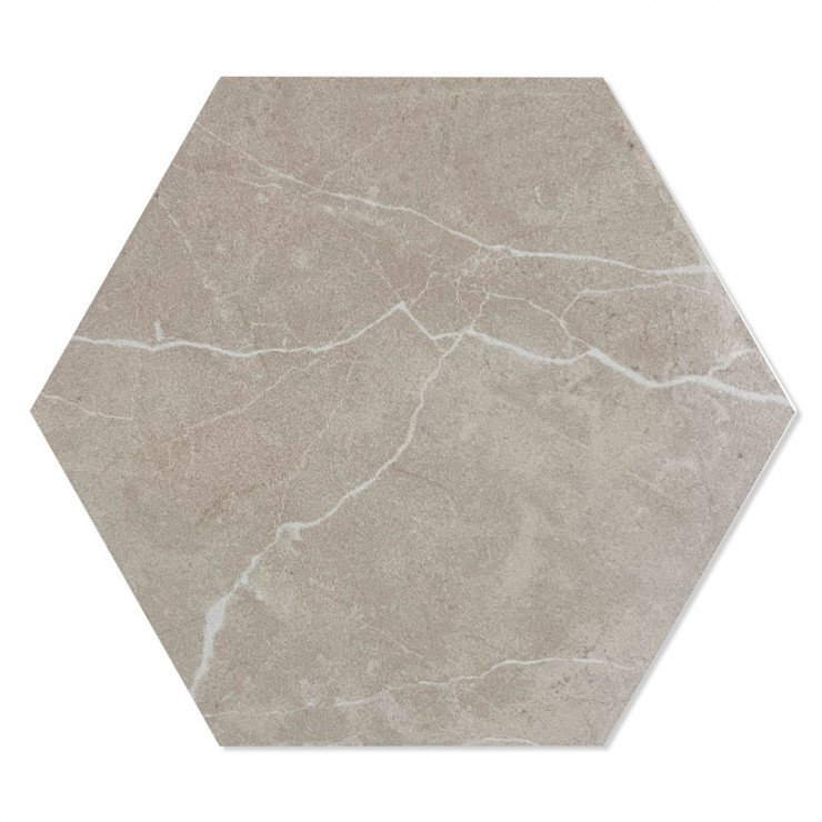 Marmor Klinker Hex Marble Beige Mat 20x24 cm-1